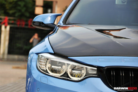 DARWINPRO - BMW M3 F80 / M4 F82 2014-2020 GTS STYLE CARBON FIBRE HOOD BONNET - Aero Carbon UK