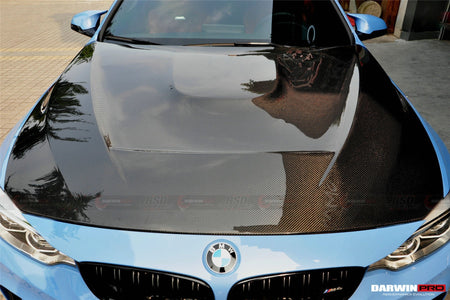 DARWINPRO - BMW M3 F80 / M4 F82 2014-2020 GTS STYLE CARBON FIBRE HOOD BONNET - Aero Carbon UK
