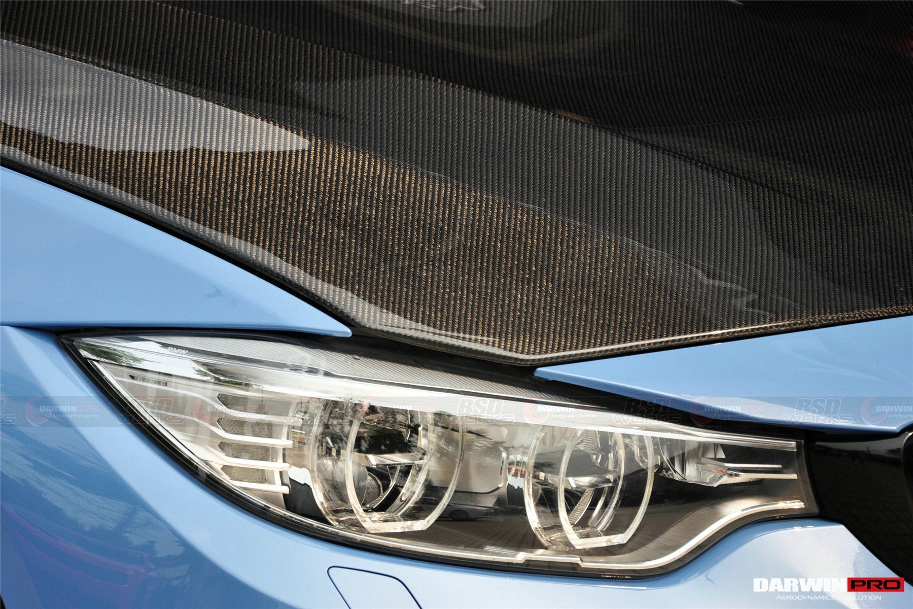 DARWINPRO - BMW M3 F80 / M4 F82 2014-2020 GTS STYLE CARBON FIBRE HOOD BONNET - Aero Carbon UK