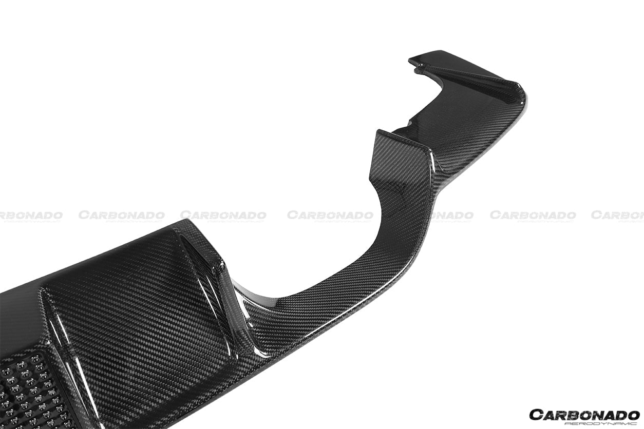 DARWINPRO - BMW M3 F80 / M4 F82 2014-2020 KNF STYLE CARBON FIBRE REAR DIFFUSER - Aero Carbon UK