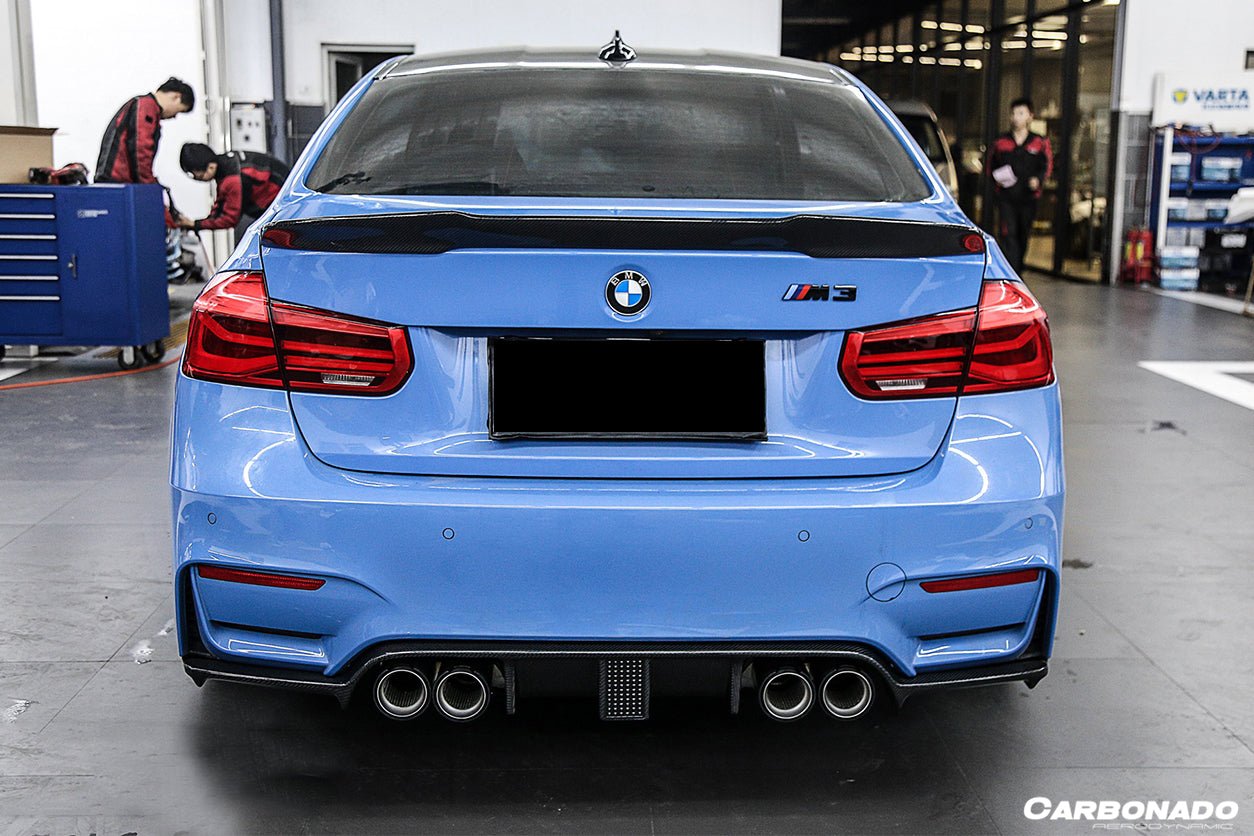 DARWINPRO - BMW M3 F80 / M4 F82 2014-2020 KNF STYLE CARBON FIBRE REAR DIFFUSER - Aero Carbon UK