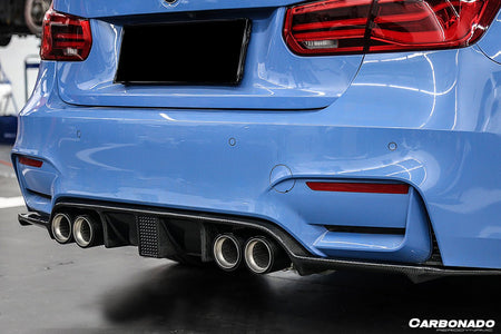 DARWINPRO - BMW M3 F80 / M4 F82 2014-2020 KNF STYLE CARBON FIBRE REAR DIFFUSER - Aero Carbon UK