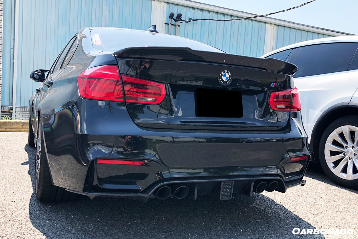 DARWINPRO - BMW M3 F80 / M4 F82 2014-2020 KNF STYLE CARBON FIBRE REAR DIFFUSER - Aero Carbon UK