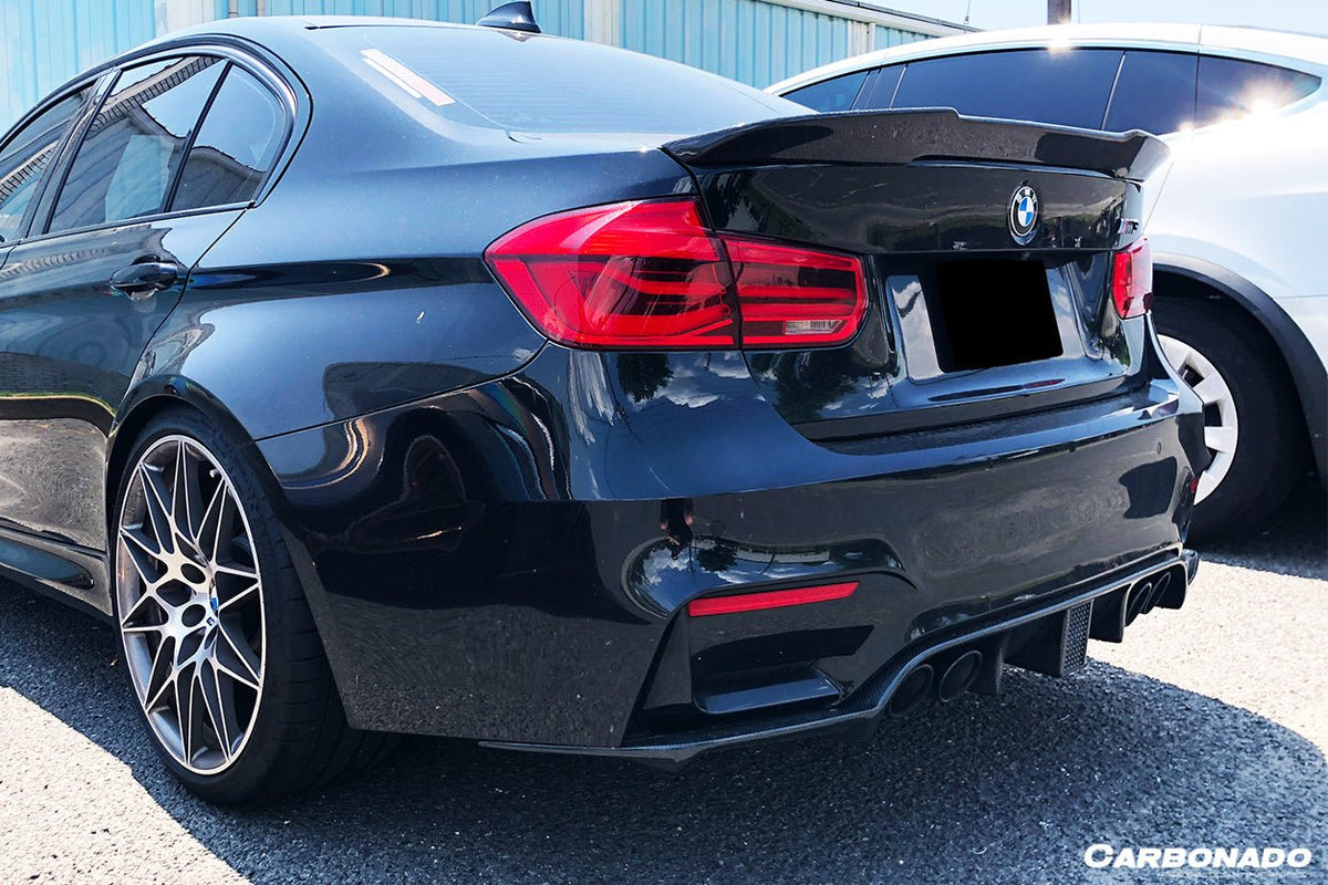 DARWINPRO - BMW M3 F80 / M4 F82 2014-2020 KNF STYLE CARBON FIBRE REAR DIFFUSER - Aero Carbon UK