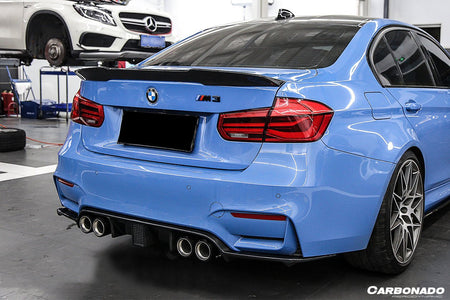 DARWINPRO - BMW M3 F80 / M4 F82 2014-2020 KNF STYLE CARBON FIBRE REAR DIFFUSER - Aero Carbon UK