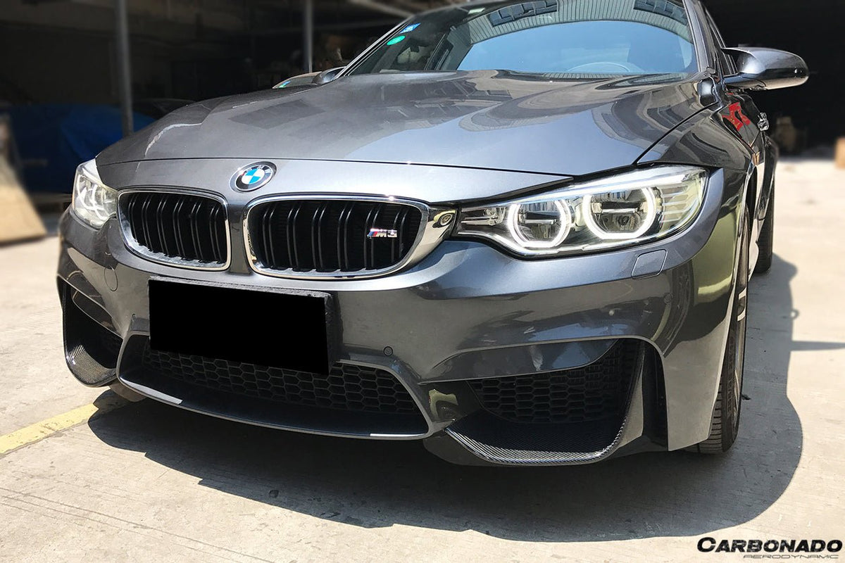 DARWINPRO - BMW M3 F80 / M4 F82 2014-2020 MP STYLE CARBON FIBRE FRONT CAPS - Aero Carbon UK