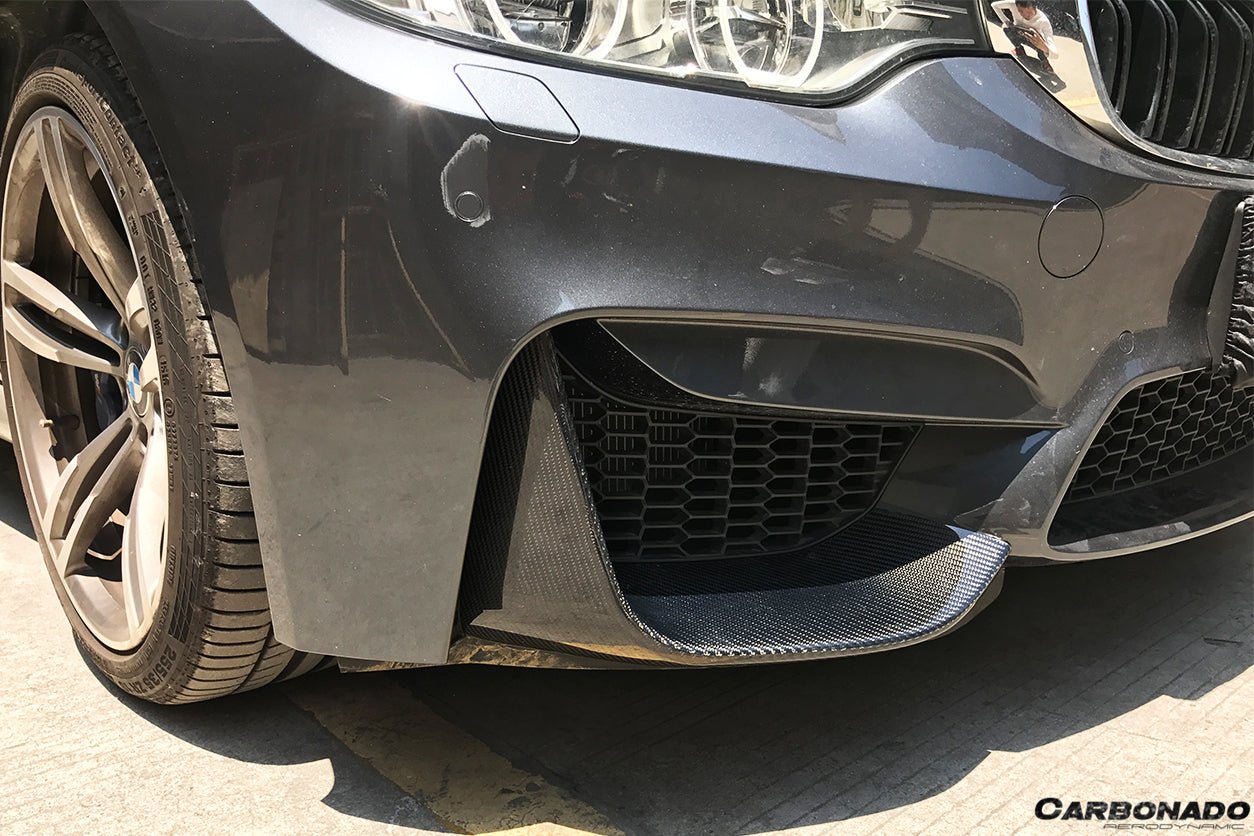 DARWINPRO - BMW M3 F80 / M4 F82 2014-2020 MP STYLE CARBON FIBRE FRONT CAPS - Aero Carbon UK