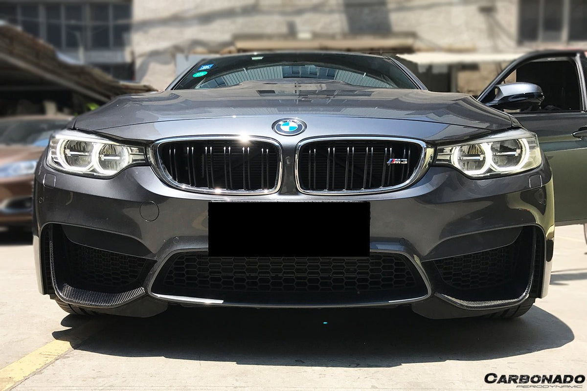 DARWINPRO - BMW M3 F80 / M4 F82 2014-2020 MP STYLE CARBON FIBRE FRONT CAPS - Aero Carbon UK