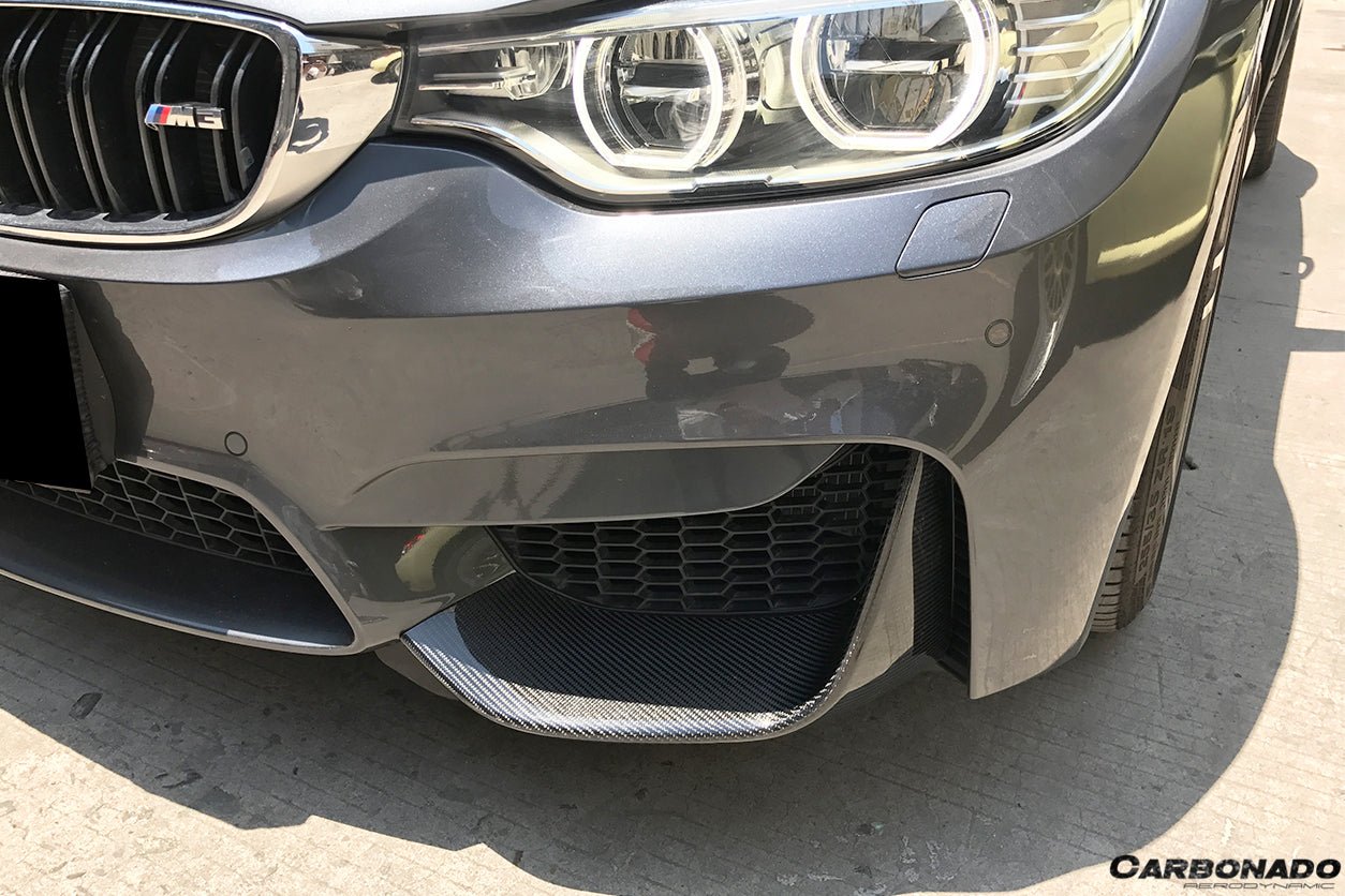 DARWINPRO - BMW M3 F80 / M4 F82 2014-2020 MP STYLE CARBON FIBRE FRONT CAPS - Aero Carbon UK