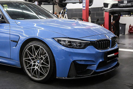 DARWINPRO - BMW M3 F80 / M4 F82 2014-2020 MP STYLE CARBON FIBRE FRONT LIP - Aero Carbon UK