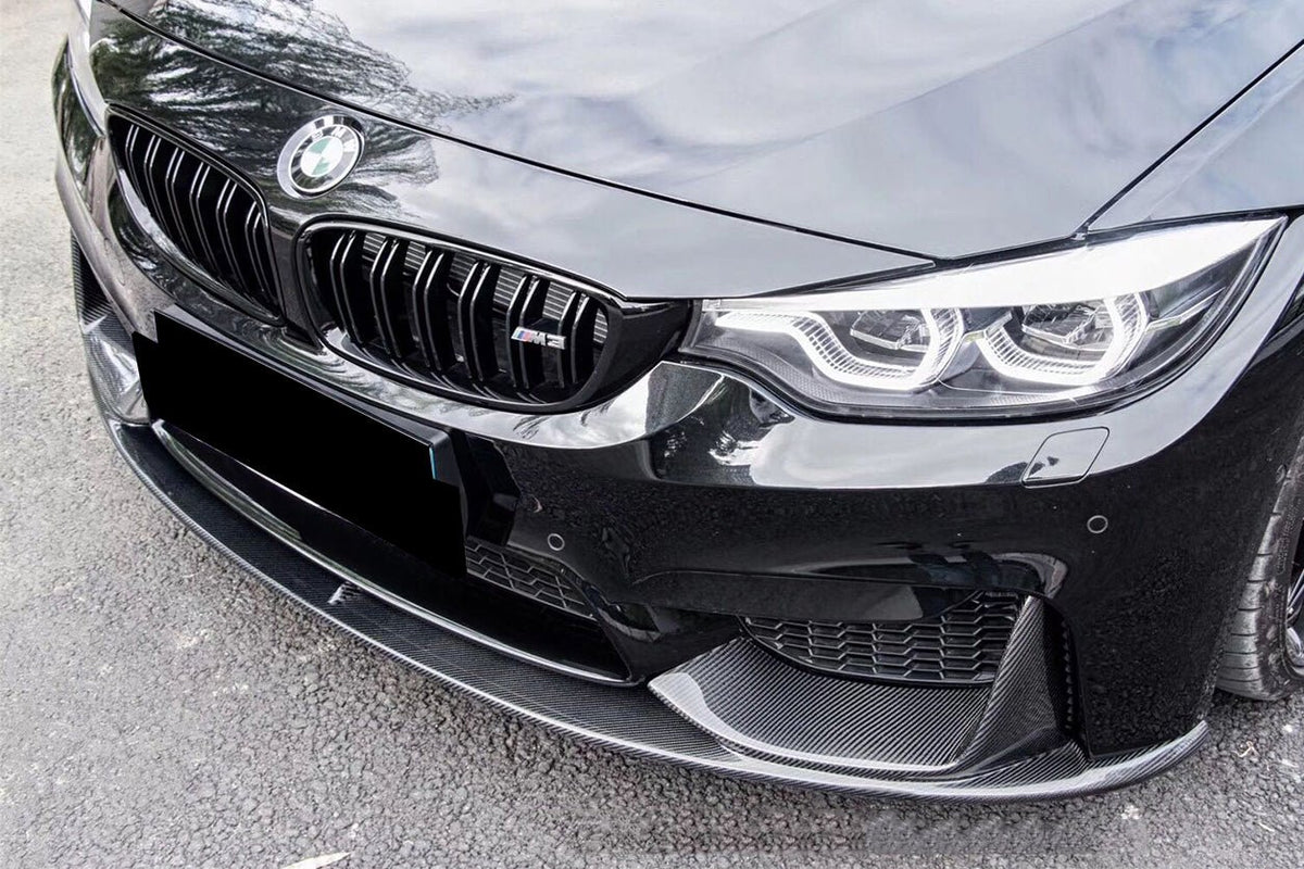DARWINPRO - BMW M3 F80 / M4 F82 2014-2020 MP STYLE CARBON FIBRE FRONT LIP - Aero Carbon UK