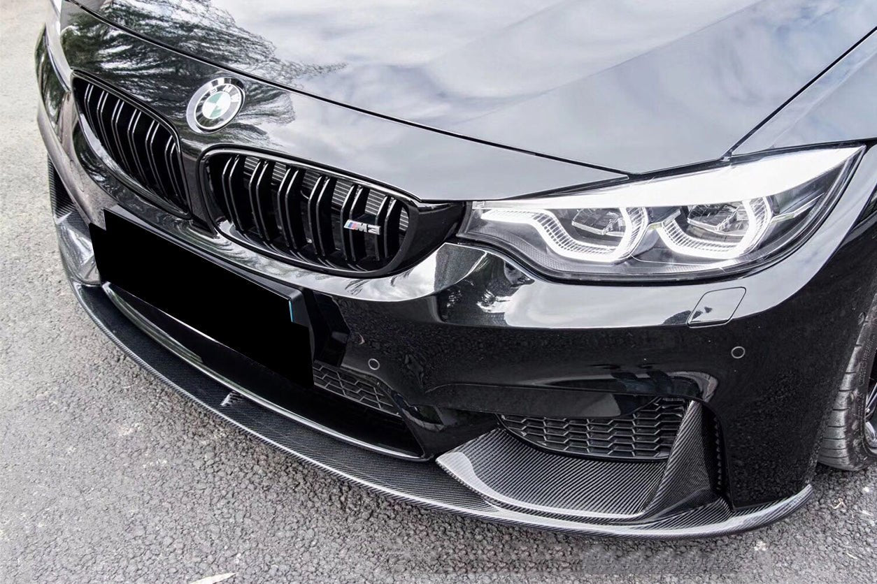 DARWINPRO - BMW M3 F80 / M4 F82 2014-2020 MP STYLE CARBON FIBRE FRONT LIP - Aero Carbon UK