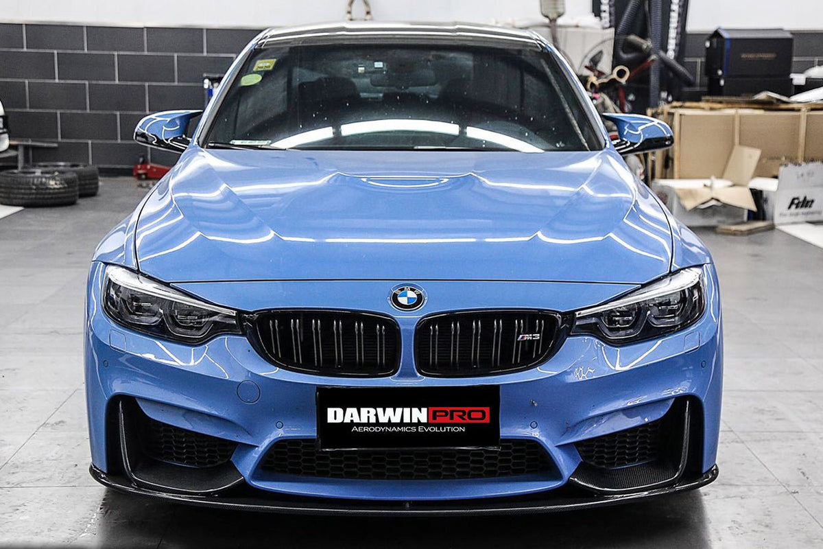 DARWINPRO - BMW M3 F80 / M4 F82 2014-2020 MP STYLE CARBON FIBRE FRONT LIP - Aero Carbon UK