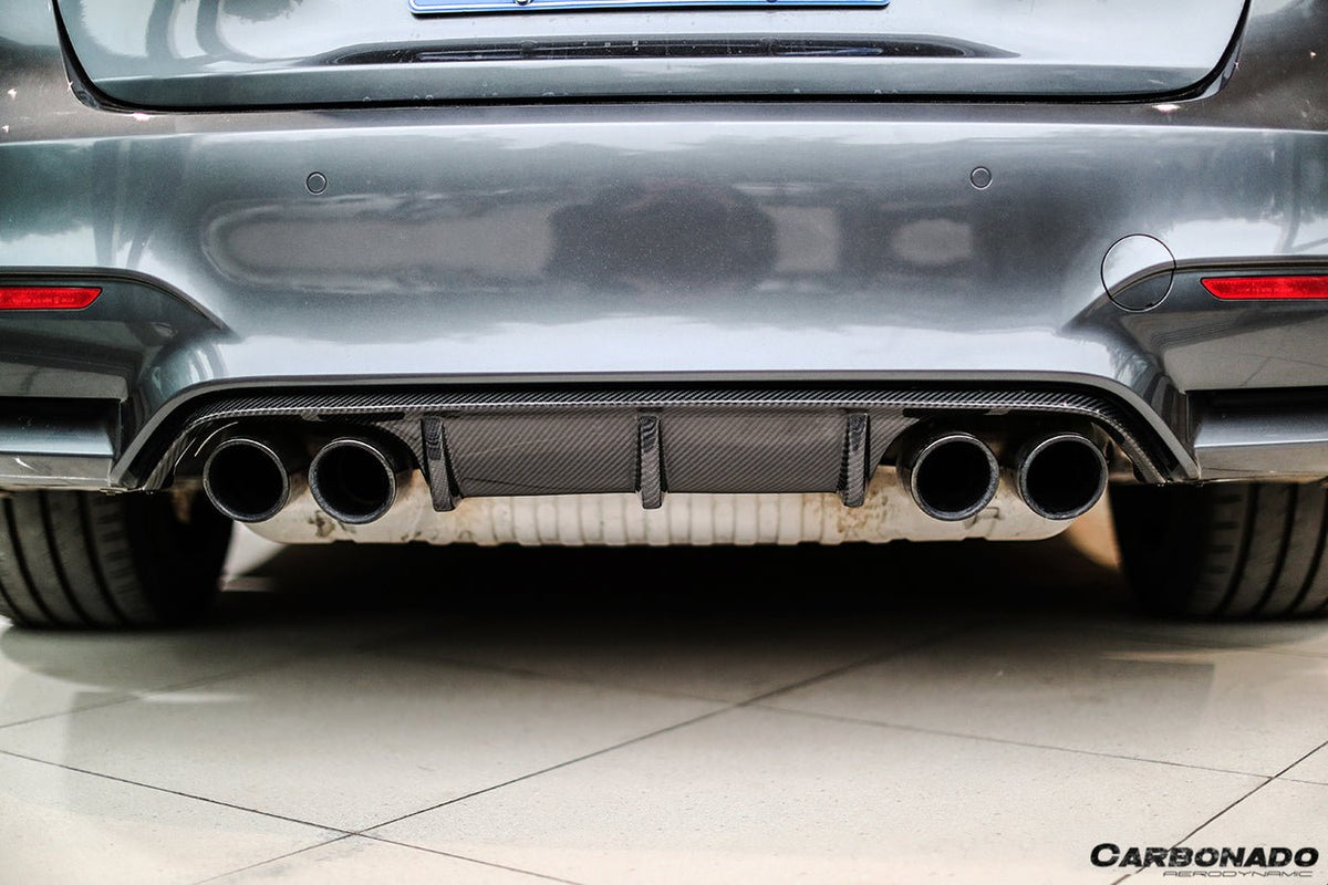 DARWINPRO - BMW M3 F80 / M4 F82 2014-2020 MP STYLE CARBON FIBRE REAR DIFFUSER - Aero Carbon UK