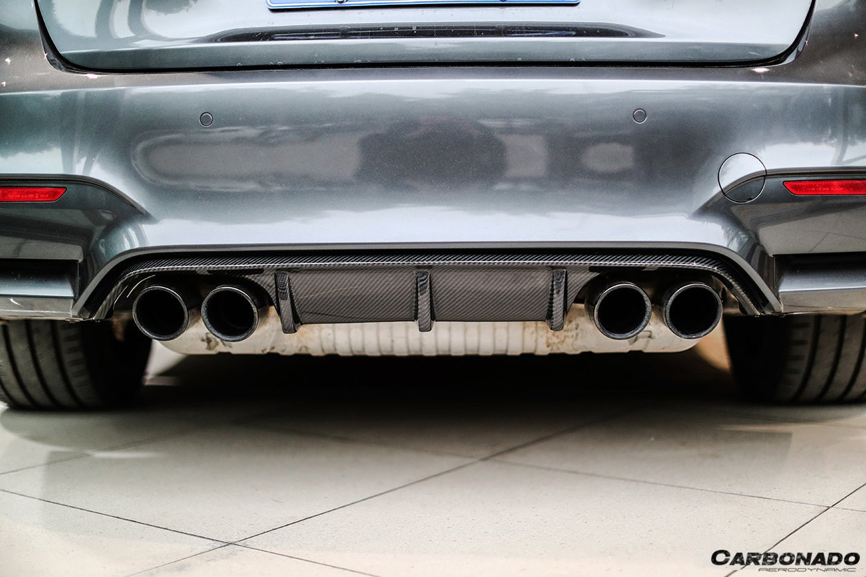 DARWINPRO - BMW M3 F80 / M4 F82 2014-2020 MP STYLE CARBON FIBRE REAR DIFFUSER - Aero Carbon UK
