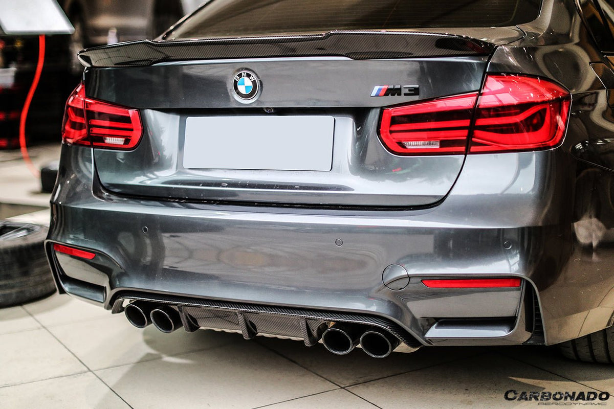DARWINPRO - BMW M3 F80 / M4 F82 2014-2020 MP STYLE CARBON FIBRE REAR DIFFUSER - Aero Carbon UK