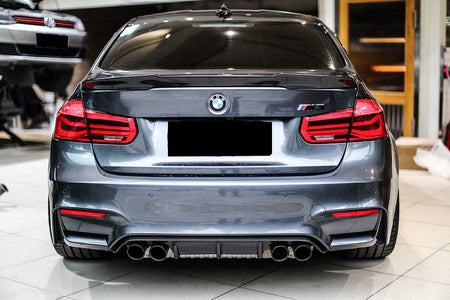 DARWINPRO - BMW M3 F80 / M4 F82 2014-2020 MP STYLE CARBON FIBRE REAR DIFFUSER - Aero Carbon UK