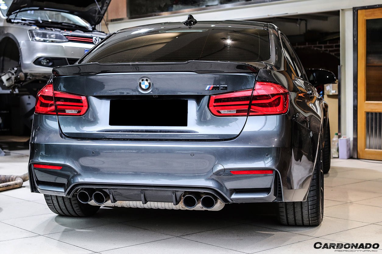DARWINPRO - BMW M3 F80 / M4 F82 2014-2020 MP STYLE CARBON FIBRE REAR DIFFUSER - Aero Carbon UK