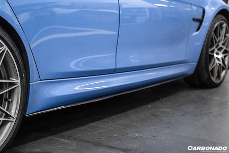 DARWINPRO - BMW M3 F80 / M4 F82 2014-2020 MP STYLE CARBON FIBRE SIDE SKIRTS UNDER BOARD - Aero Carbon UK