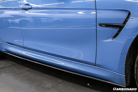 DARWINPRO - BMW M3 F80 / M4 F82 2014-2020 MP STYLE CARBON FIBRE SIDE SKIRTS UNDER BOARD - Aero Carbon UK