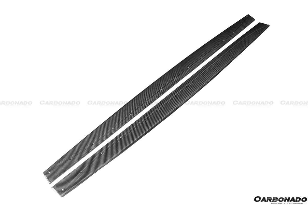 DARWINPRO - BMW M3 F80 / M4 F82 2014-2020 MP STYLE CARBON FIBRE SIDE SKIRTS UNDER BOARD - Aero Carbon UK
