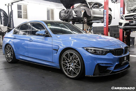DARWINPRO - BMW M3 F80 / M4 F82 2014-2020 MP STYLE CARBON FIBRE SIDE SKIRTS UNDER BOARD - Aero Carbon UK