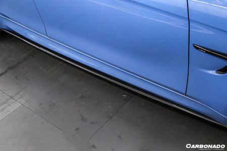 DARWINPRO - BMW M3 F80 / M4 F82 2014-2020 MP STYLE CARBON FIBRE SIDE SKIRTS UNDER BOARD - Aero Carbon UK
