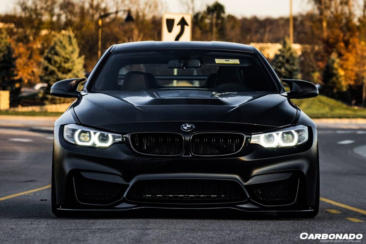 DARWINPRO - BMW M3 F80 / M4 F82 2014-2020 SM STYLE CARBON FIBRE FRONT LIP - Aero Carbon UK