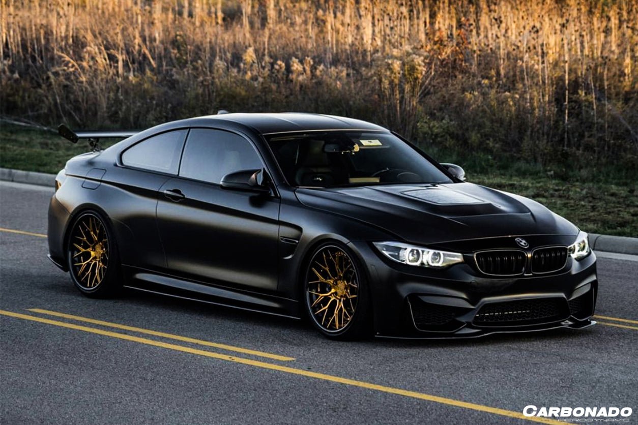 DARWINPRO - BMW M3 F80 / M4 F82 2014-2020 SM STYLE CARBON FIBRE FRONT LIP - Aero Carbon UK