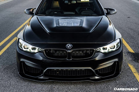 DARWINPRO - BMW M3 F80 / M4 F82 2014-2020 SM STYLE CARBON FIBRE FRONT LIP - Aero Carbon UK