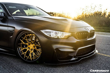 DARWINPRO - BMW M3 F80 / M4 F82 2014-2020 SM STYLE CARBON FIBRE FRONT LIP - Aero Carbon UK