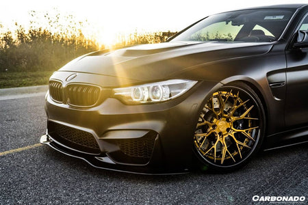 DARWINPRO - BMW M3 F80 / M4 F82 2014-2020 SM STYLE CARBON FIBRE FRONT LIP - Aero Carbon UK