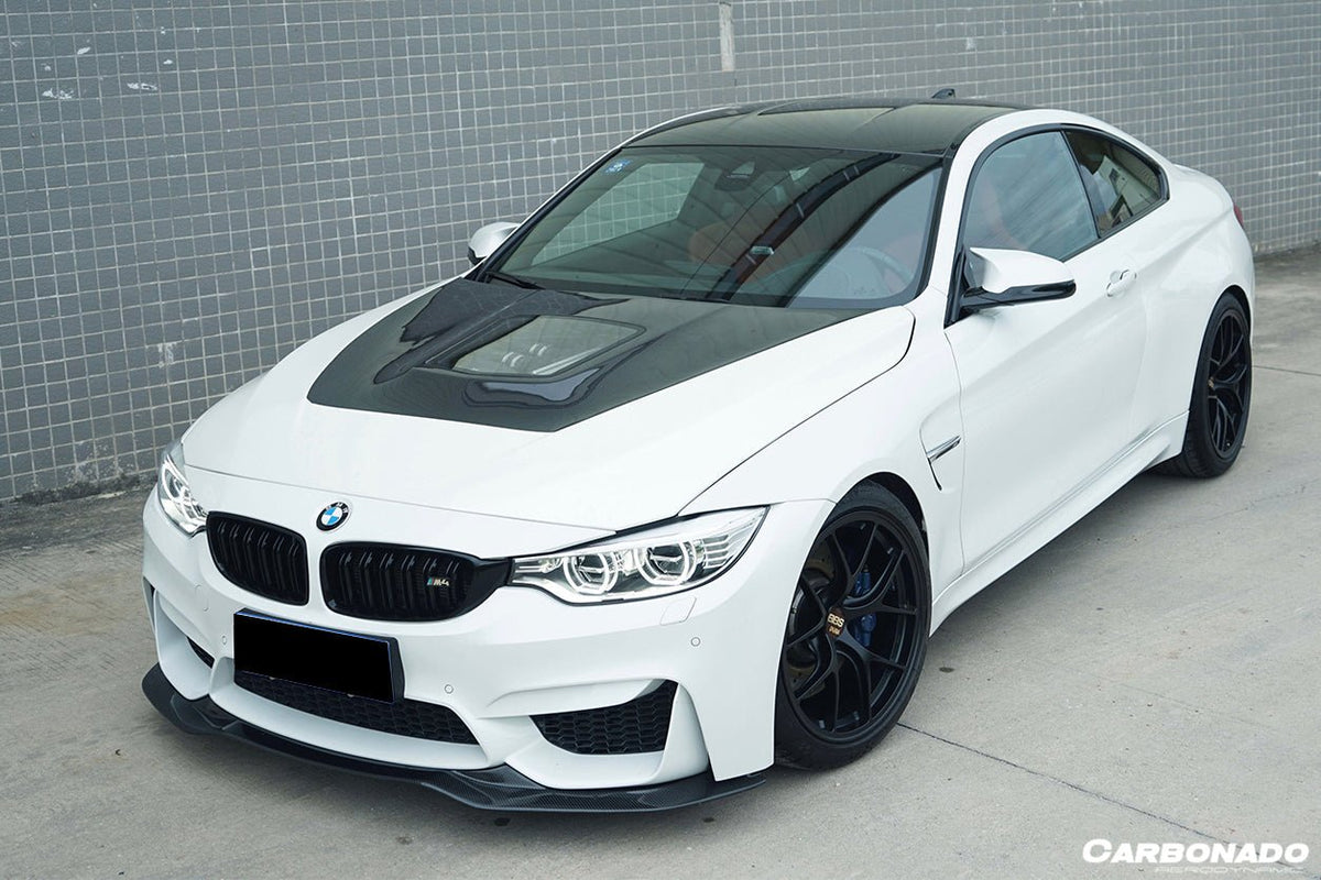 DARWINPRO - BMW M3 F80 / M4 F82 2014-2020 SM STYLE CARBON FIBRE FRONT LIP - Aero Carbon UK