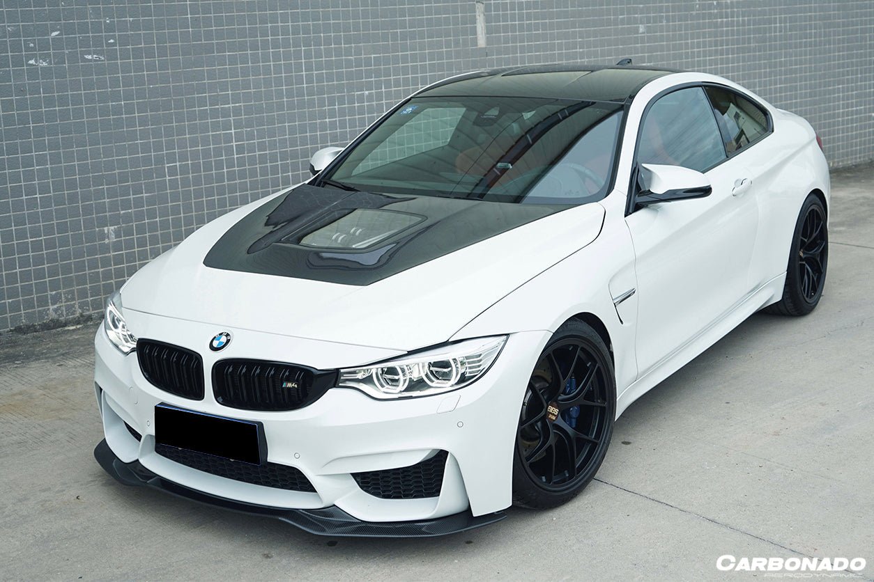 DARWINPRO - BMW M3 F80 / M4 F82 2014-2020 SM STYLE CARBON FIBRE FRONT LIP - Aero Carbon UK