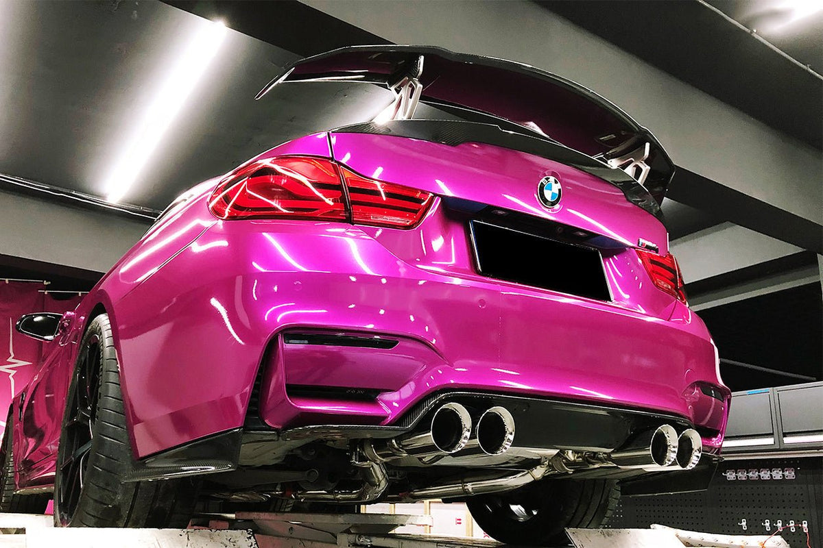 DARWINPRO - BMW M3 F80 / M4 F82 2014-2020 SM STYLE CARBON FIBRE REAR CAPS - Aero Carbon UK