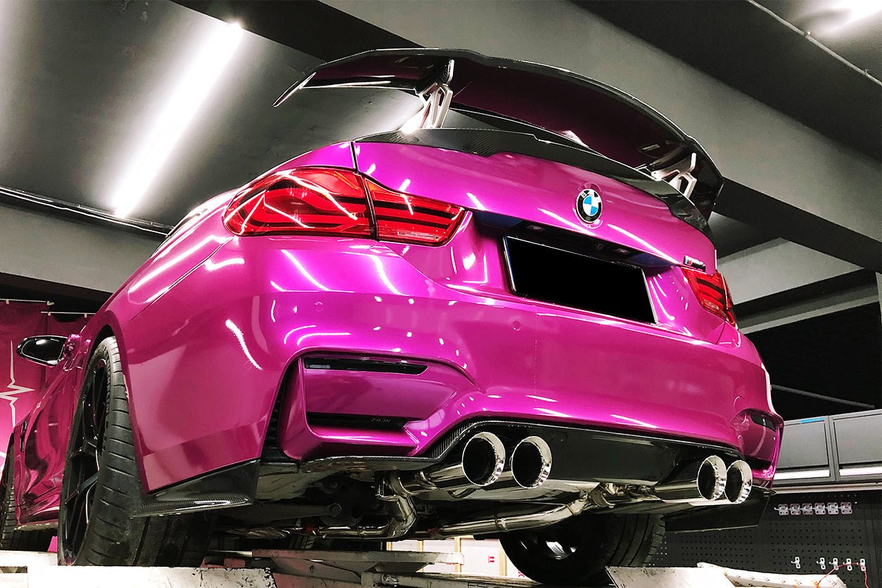 DARWINPRO - BMW M3 F80 / M4 F82 2014-2020 SM STYLE CARBON FIBRE REAR CAPS - Aero Carbon UK