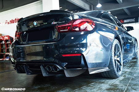 DARWINPRO - BMW M3 F80 / M4 F82 2014-2020 SM STYLE CARBON FIBRE REAR CAPS - Aero Carbon UK