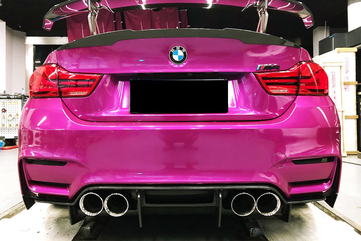 DARWINPRO - BMW M3 F80 / M4 F82 2014-2020 SM STYLE CARBON FIBRE REAR DIFFUSER AND LIP - Aero Carbon UK