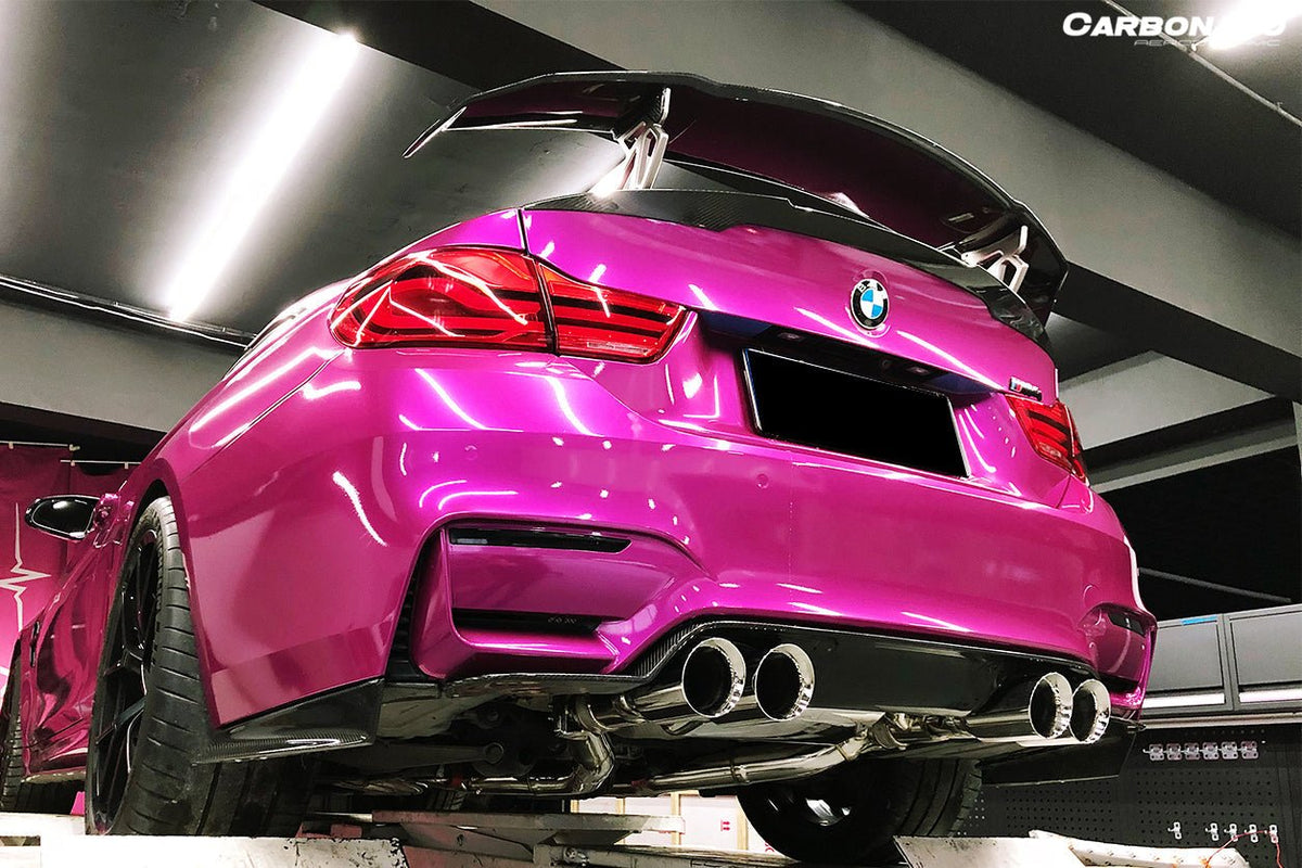 DARWINPRO - BMW M3 F80 / M4 F82 2014-2020 SM STYLE CARBON FIBRE REAR DIFFUSER AND LIP - Aero Carbon UK