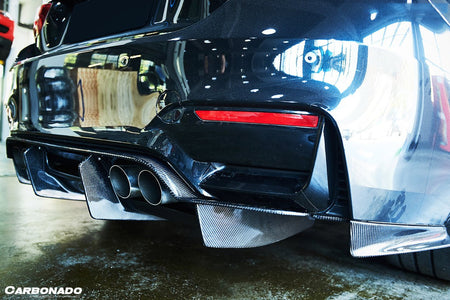 DARWINPRO - BMW M3 F80 / M4 F82 2014-2020 SM STYLE CARBON FIBRE REAR DIFFUSER AND LIP - Aero Carbon UK