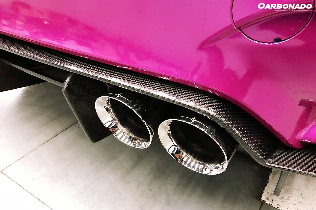 DARWINPRO - BMW M3 F80 / M4 F82 2014-2020 SM STYLE CARBON FIBRE REAR DIFFUSER AND LIP - Aero Carbon UK