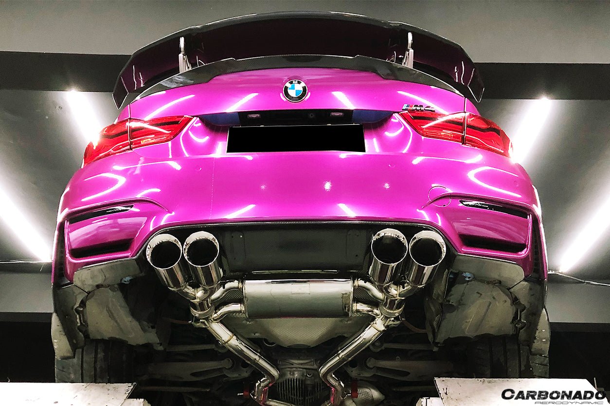DARWINPRO - BMW M3 F80 / M4 F82 2014-2020 SM STYLE CARBON FIBRE REAR DIFFUSER AND LIP - Aero Carbon UK