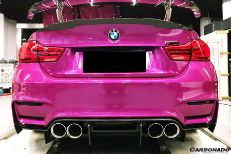 DARWINPRO - BMW M3 F80 / M4 F82 2014-2020 SM STYLE CARBON FIBRE REAR LIP - Aero Carbon UK