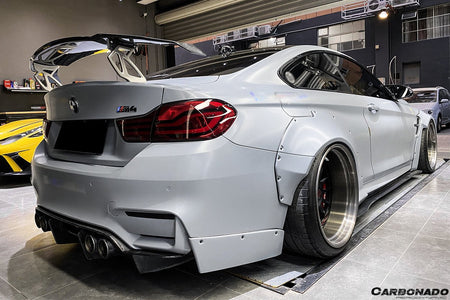 DARWINPRO - BMW M3 F80 / M4 F82 2014-2020 SM STYLE CARBON FIBRE REAR LIP - Aero Carbon UK