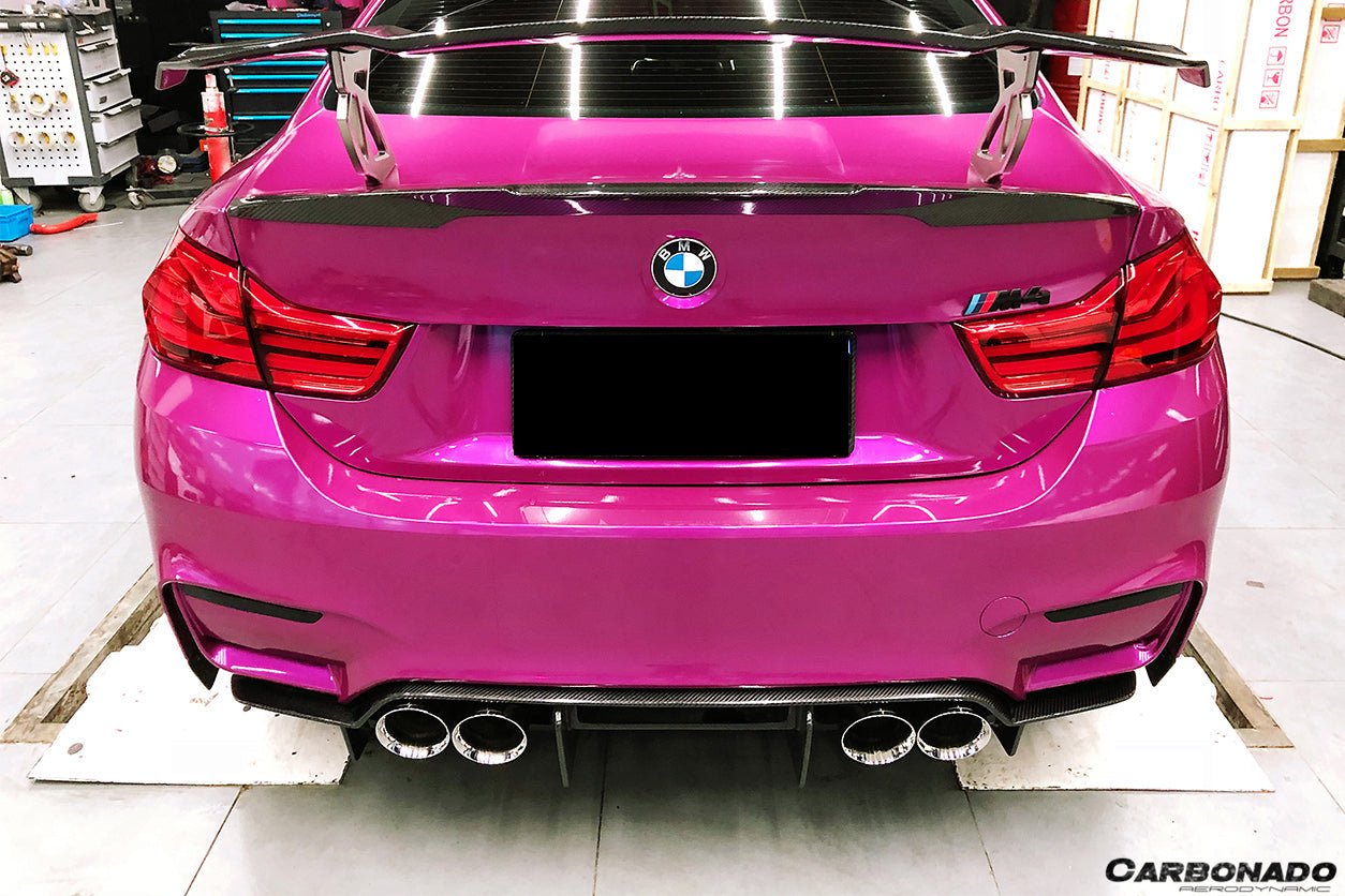 DARWINPRO - BMW M3 F80 / M4 F82 2014-2020 SM STYLE CARBON FIBRE REAR LIP - Aero Carbon UK