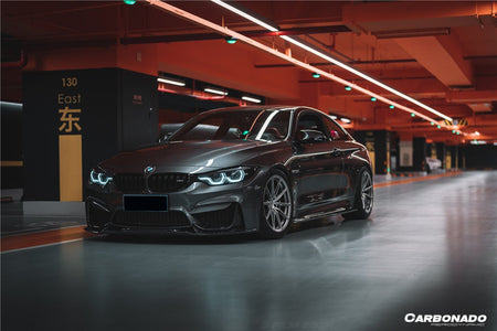 DARWINPRO - BMW M3 F80 / M4 F82 2014-2020 VA STYLE CARBON FIBRE FRONT LIP - Aero Carbon UK