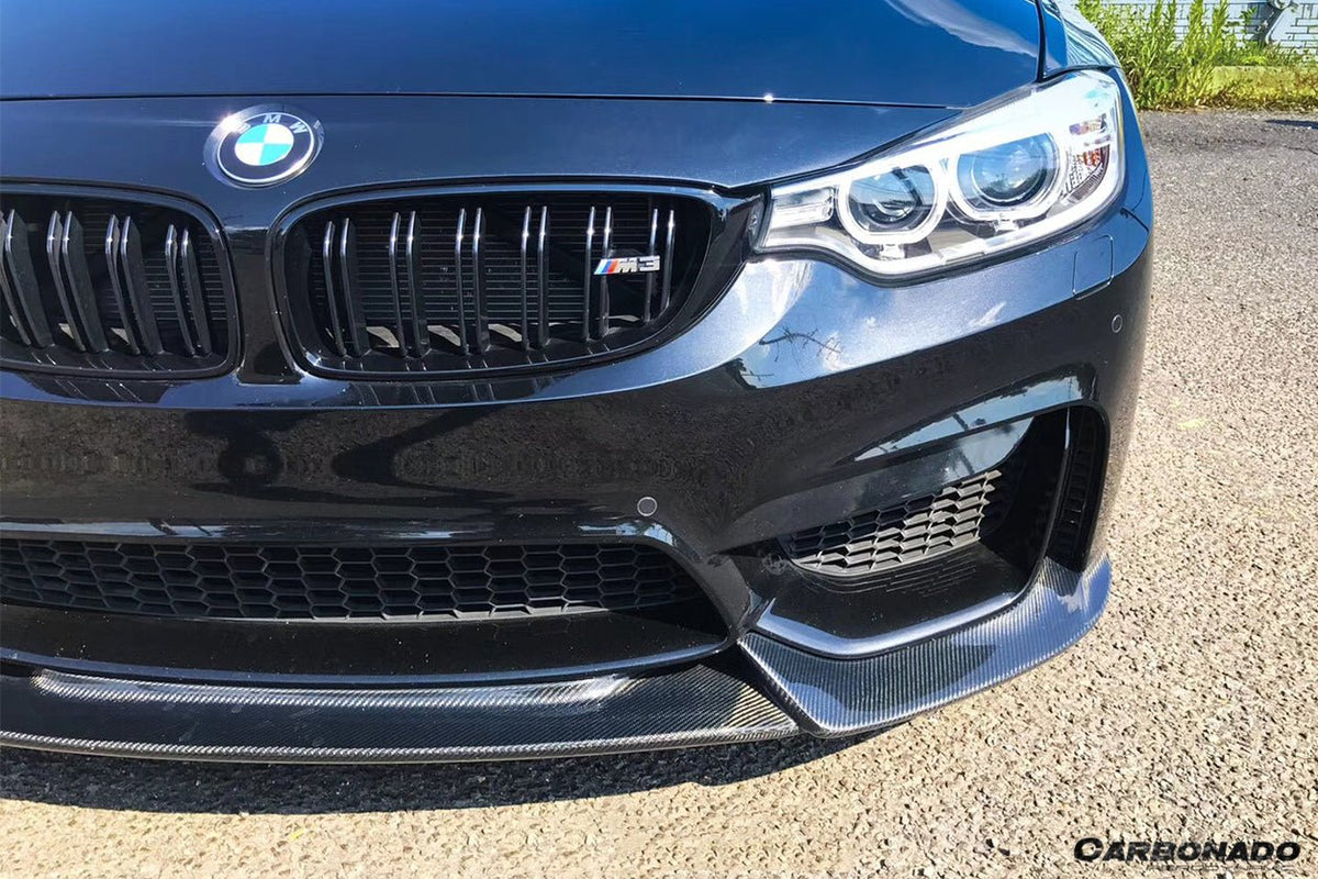 DARWINPRO - BMW M3 F80 / M4 F82 2014-2020 VA STYLE CARBON FIBRE FRONT LIP - Aero Carbon UK