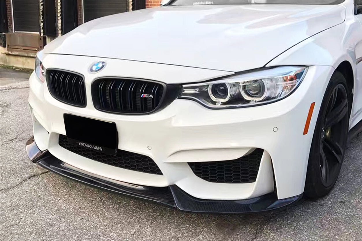 DARWINPRO - BMW M3 F80 / M4 F82 2014-2020 VA STYLE CARBON FIBRE FRONT LIP - Aero Carbon UK