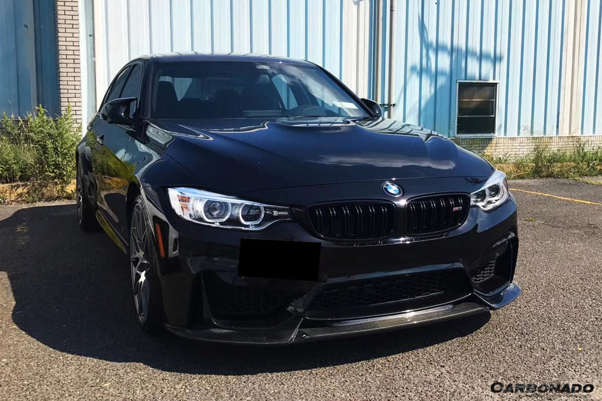 DARWINPRO - BMW M3 F80 / M4 F82 2014-2020 VA STYLE CARBON FIBRE FRONT LIP - Aero Carbon UK