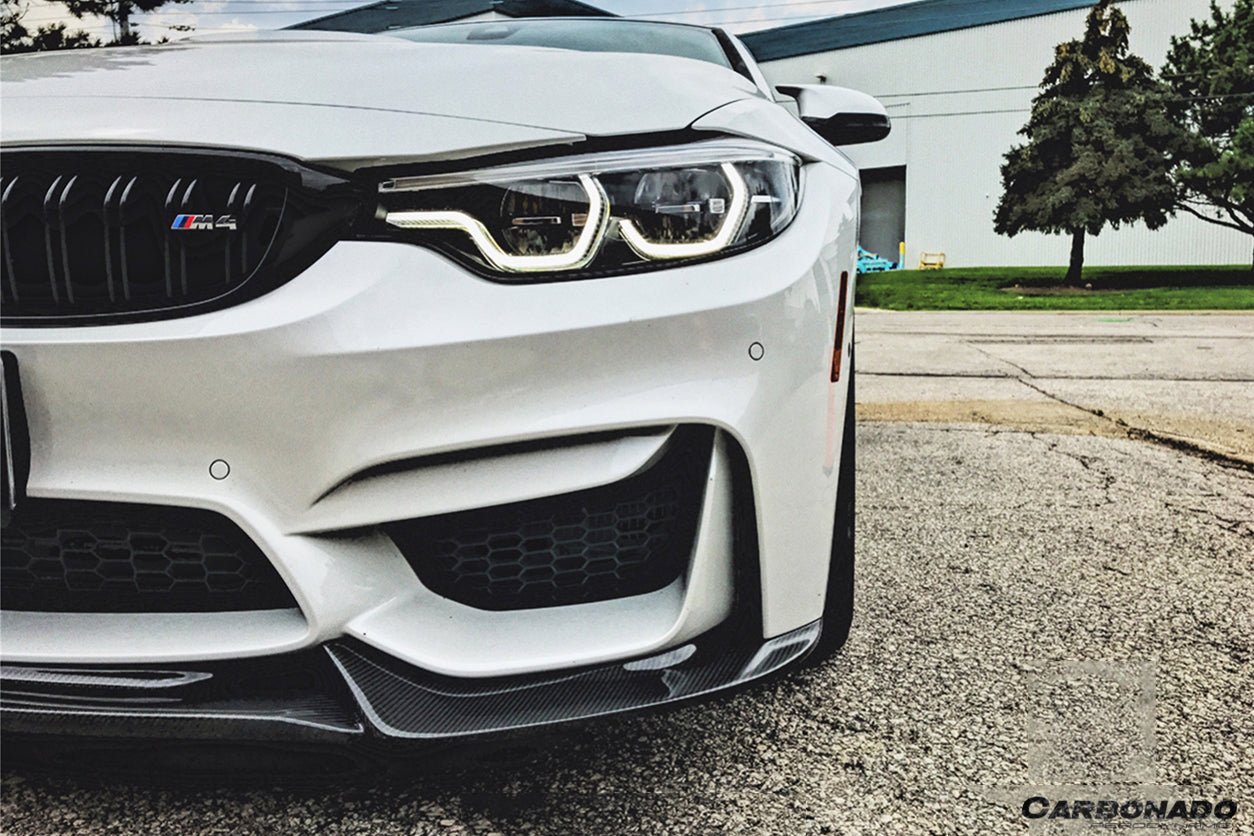 DARWINPRO - BMW M3 F80 / M4 F82 2014-2020 VA STYLE CARBON FIBRE FRONT LIP - Aero Carbon UK